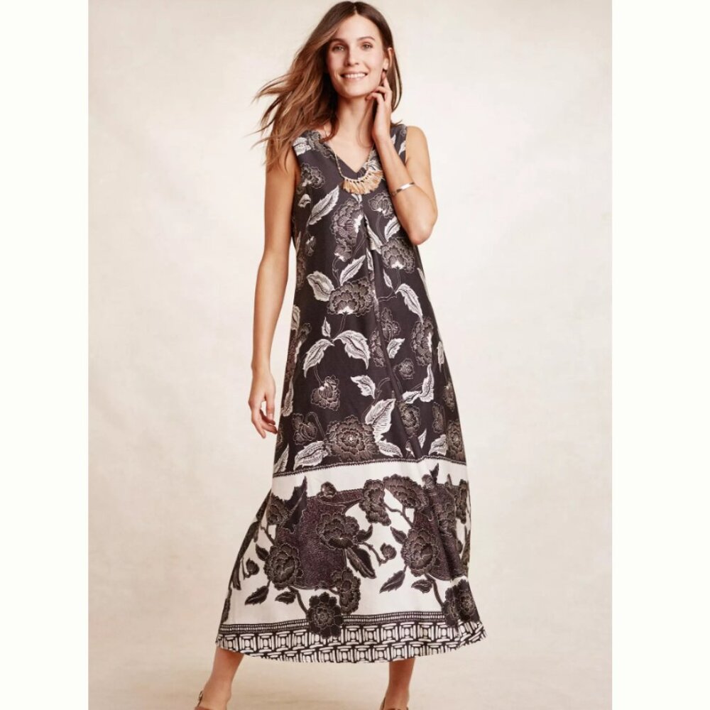 Anthropologie Floreat Soha Floral Maxi Dress